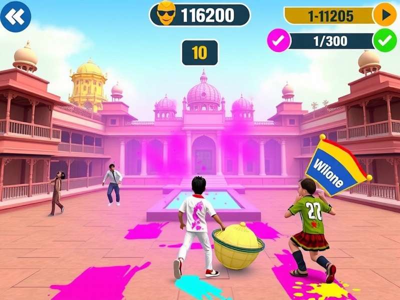 Vibrant Holi Chase Community Event